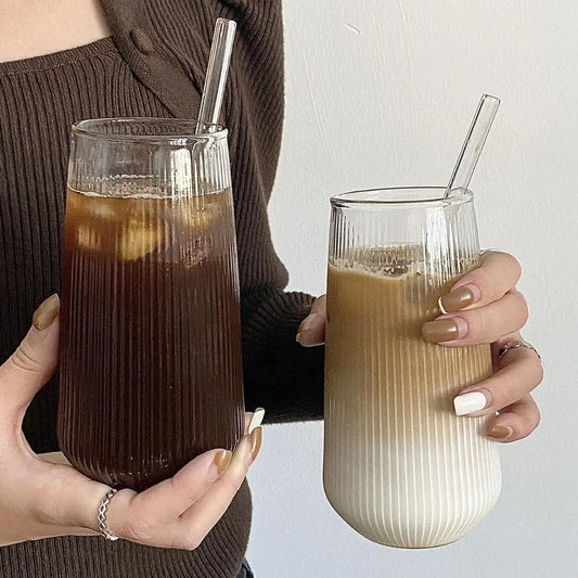 Ribbed Coffee Glass