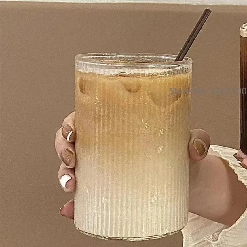 Ribbed Coffee Glass